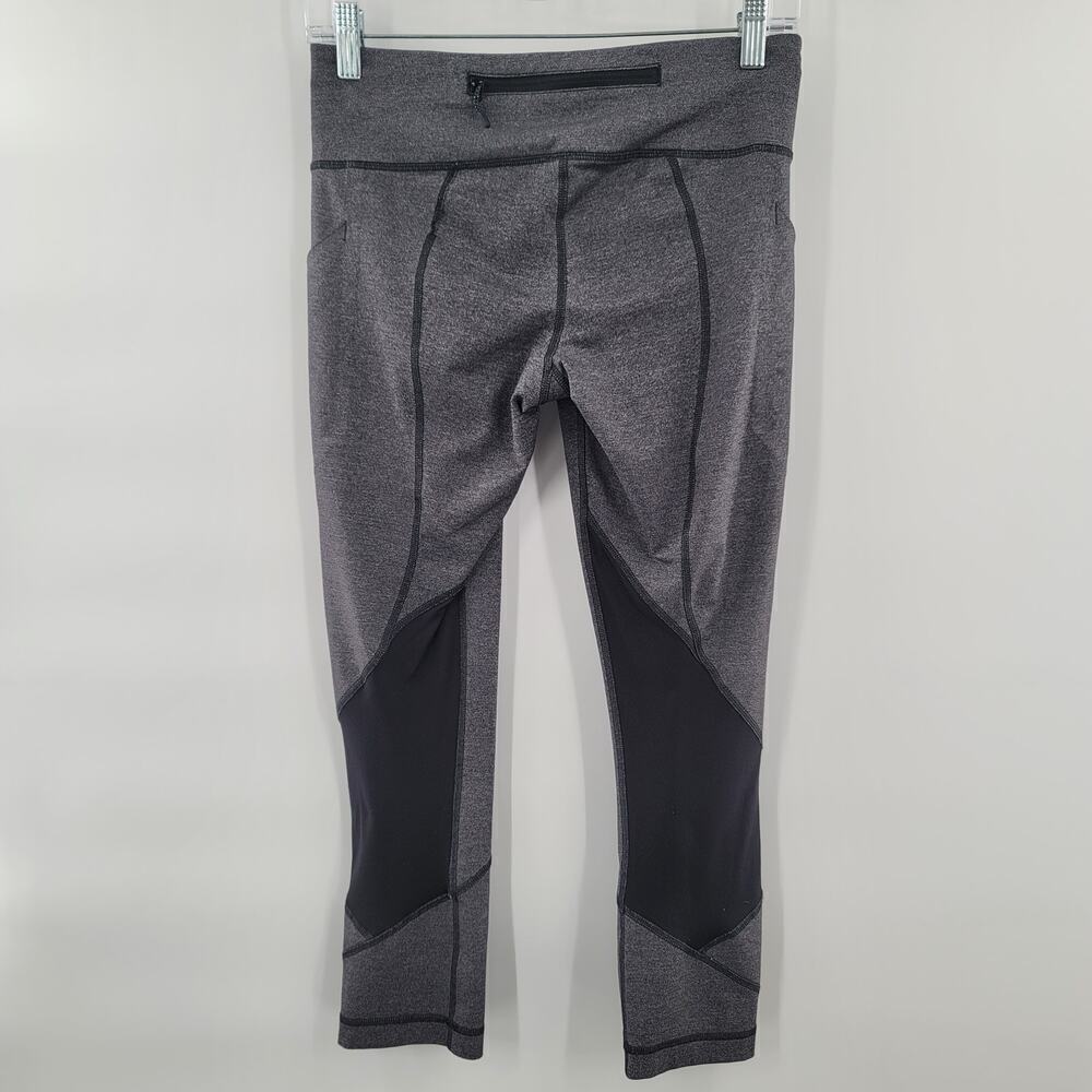 Lululemon Pace Rival Crop *22" Size 6 Heathered Black / Black - Picture 9 of 13